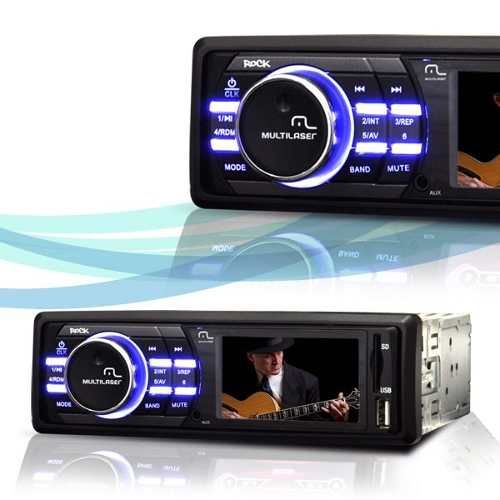 Mp5 Mp4 Mp3 Tela 3p Video Player Multilaser Rock Usb Sd Aux